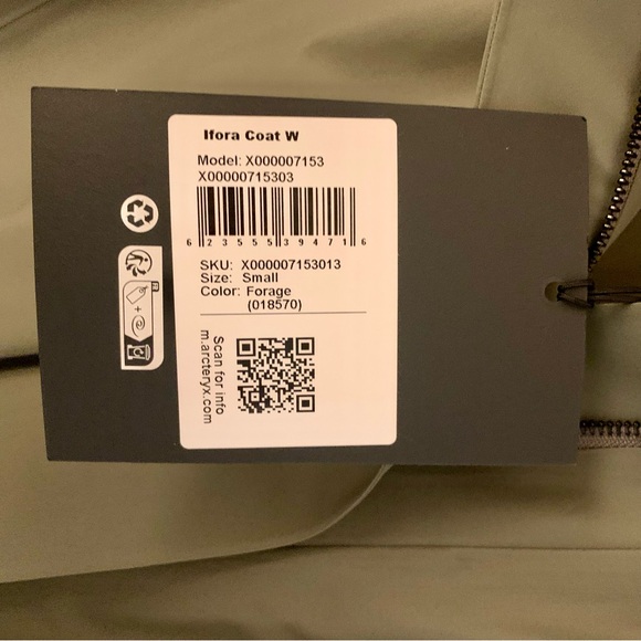 New Arcteryx Veilance Ifora Goretex Raincoat Small (S) Grey-Green firs MEDIUM - Picture 3 of 9